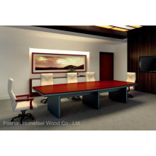 Mesa de conferência moderna de madeira de escritório de alta qualidade (HF-Ltd005)